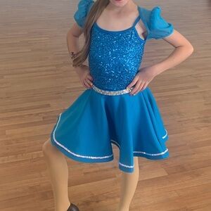 Weissman Shimmering Blue Dance Costume